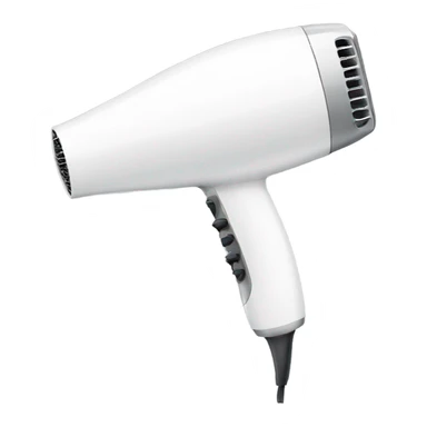 Hairdryer white  sticker