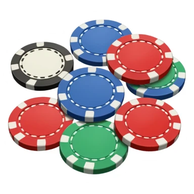 poker chips sticker