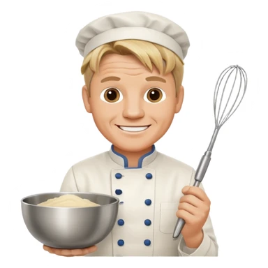 gordon ramsay chef holding whisk and bowl sticker