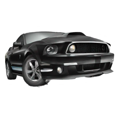 Black mustang ford  sticker