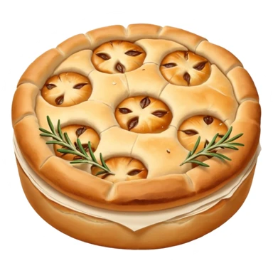 round focaccia sticker