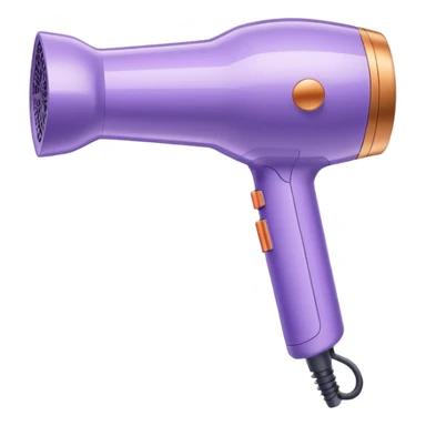 pastel purple Dyson hair dryer sticker