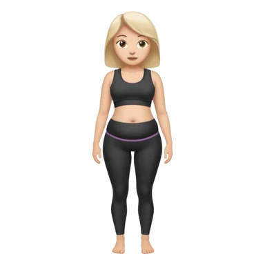 femme belly stuffing legging sticker