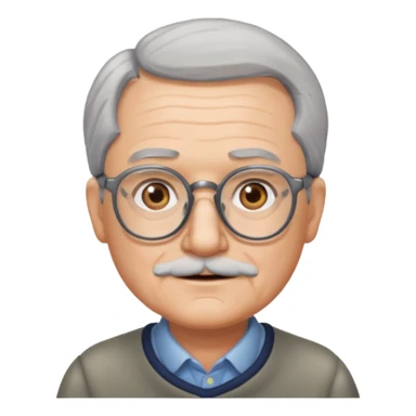 Grandpa wearing glasses sticker