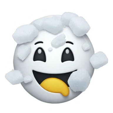 happy face with a pile of salt sticker