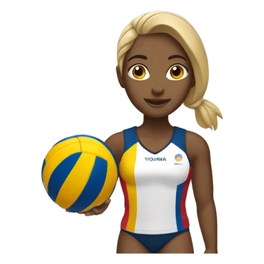 summer olympics girl volleyball sticker
