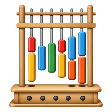 wooden glockenspiel instrument sticker