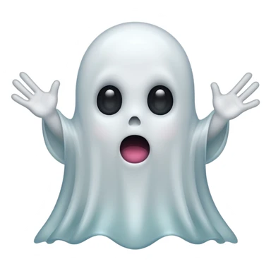 surprised ghost sticker
