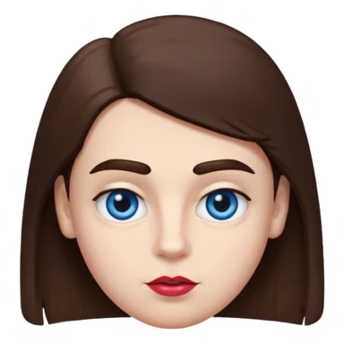 make a white American boy with blue eyes long eyelashes huge huge head in the shape of a triangle  a bit of a unibrow wanna be fluffy hair but is straight and tiny Bodie brown hair  and uglier and lipstick sticker