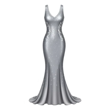 sparkly long body dress sticker