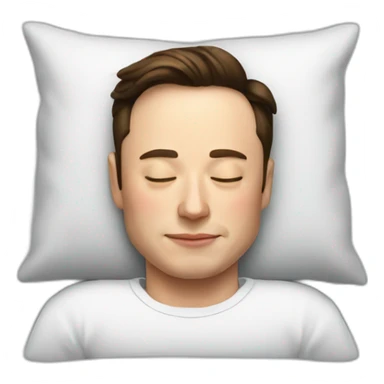 Sleeping-elon-musk sticker