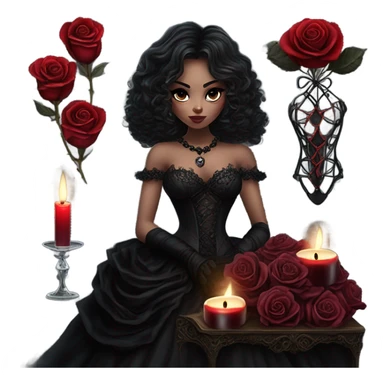 valentines dark feminine  sticker