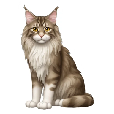 Maine Coon Cat Full Body sticker