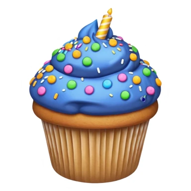 Blueberry Muffin celebrating birthday sticker