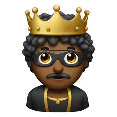 King with a blindfold sticker