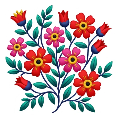 Obukhiv embroidered pattern  sticker