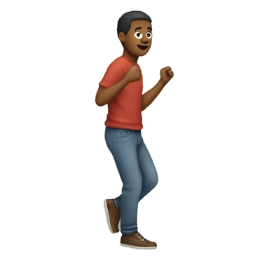 a person making a step upsairs sticker