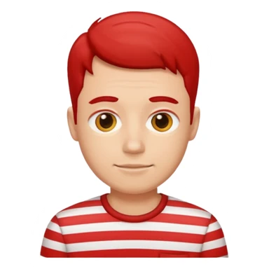 Men with red Striped Shirts sticker