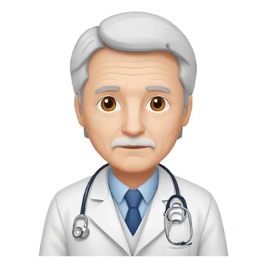 Older male doctor  sticker
