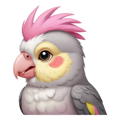 cute grey cockatiel sticker