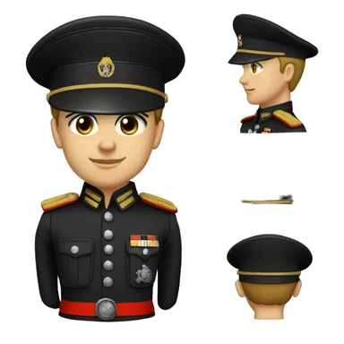 germany 1944 military officer black uniform red armband sticker