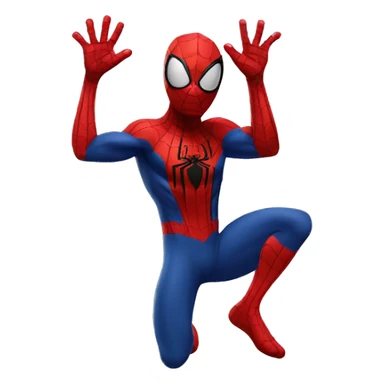 Spiderman waving hello sticker