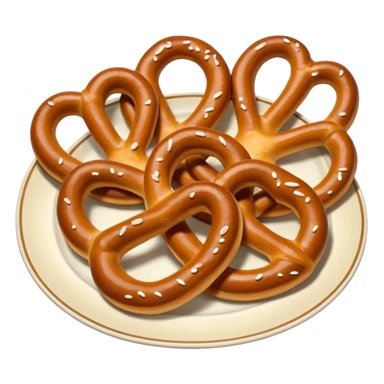 Plate of Pretzel sticker
