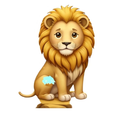 these three emojis combined : 🏞️🌠🦁 sticker