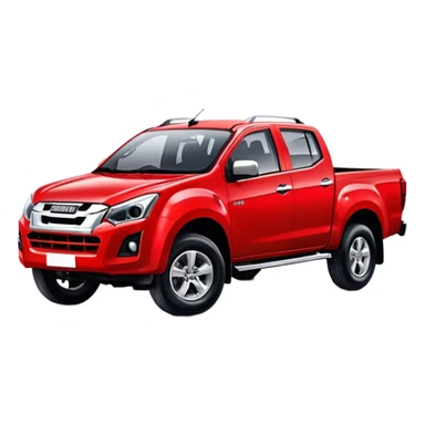 Isuzu D-MAX - Isuzu (Model Year: 2024) (Iconic colour: Red) sticker