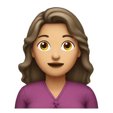 Mujer crespa un lado rapado sticker