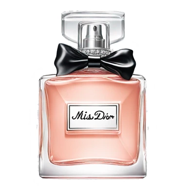 Miss dior perfume black sticker
