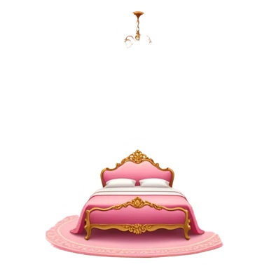 Reddish-pinkish and gold and white romantic vintage aesthetic room sticker