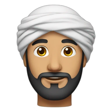 arab man turban sticker