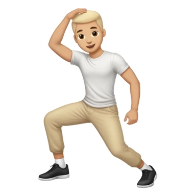 Crest a twerking guy with a smirk  sticker