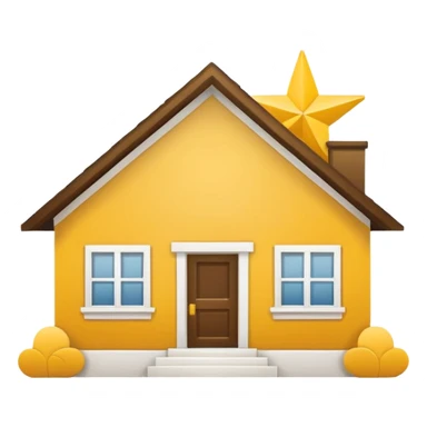Texas outline with a clean home icon centered, yellow and white colors sticker