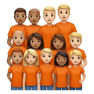 charity festival night with orange tshirt sticker