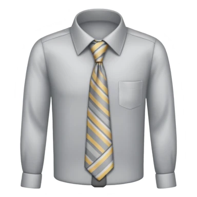 white shirt & grey tie (without face, just clothes, zoomed. in) sticker