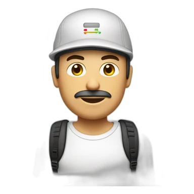 hombre piel blanca gorra muy gordo bermudas en bicicleta sticker