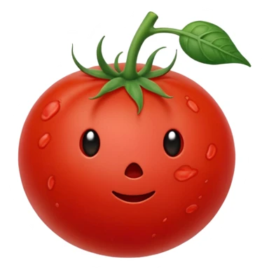 A thrown tomato sticker