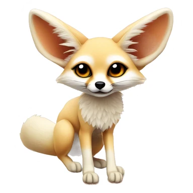 Fennec fox in desert sticker