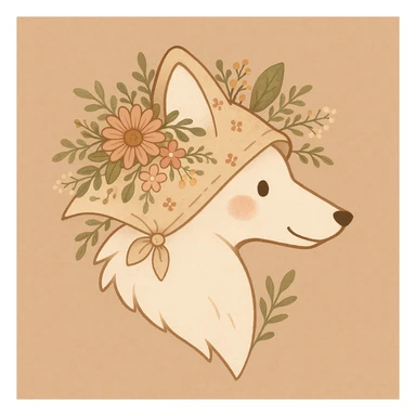 Give the Overwolf logo a cute cottagecore makeover sticker