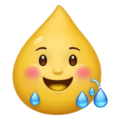 Un emoji qui pleure et qui sourit sticker
