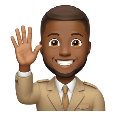 Kevin Hart waving hello sticker