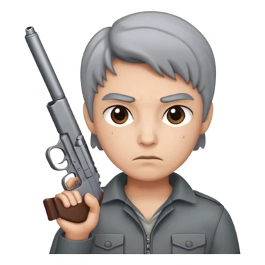 😶‍🌫️and🔫 sticker