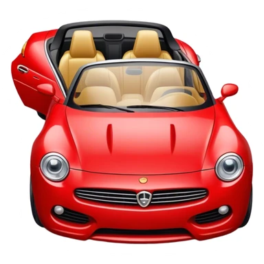 red car top down sticker