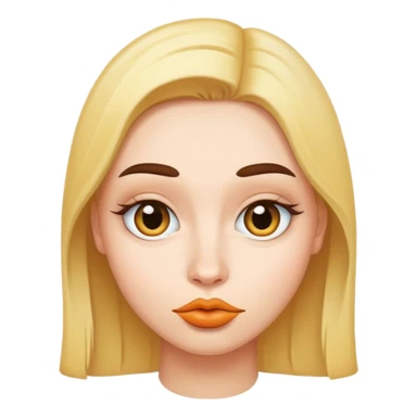 Duck face sticker