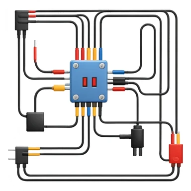 make an elctrical circuit diagram sticker
