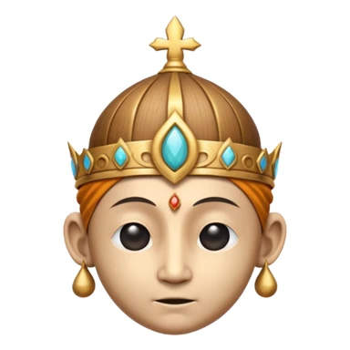 monk crown object icon, simple spiritual headpiece, wooden or bronze texture, minimal sacred design, subtle mystical aura, 3D cartoon style, mobile game icon style, centered, clean background, no text, no watermark
 sticker