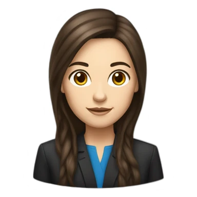 senate parliamentary assistant brunette long hair sticker