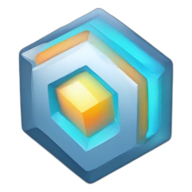 ion learning gradient 4d Tesseract logo hd sticker